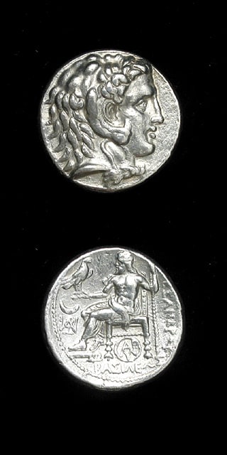 Macedonian Silver Tetradrachm of Alexander the Great, 336 BCE - 323 BCE