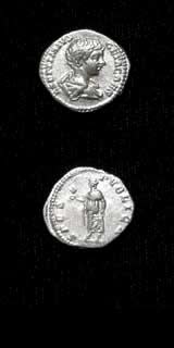 Silver Denarius of Geta Struck While Caesar, 198 CE - 200 CE