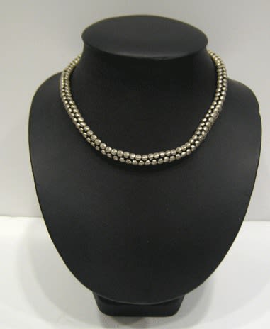 Silver Bead Necklace, 20th Century CE