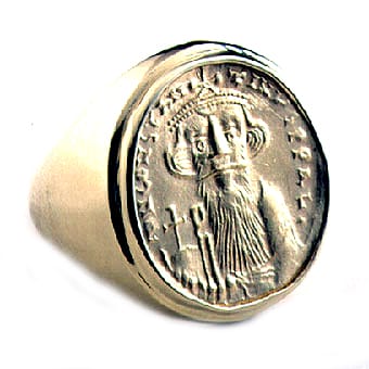 Gold Coin of the Byzantine Emperor Constans II, 641 CE - 48 CE