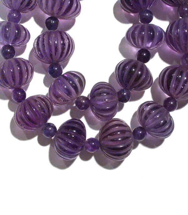 Amethyst Beaded Necklace