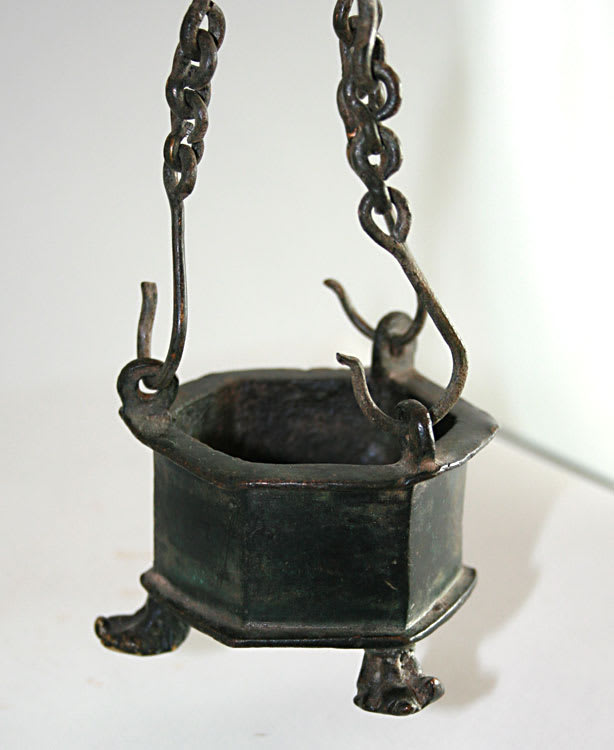 Byzantine Bronze Hanging Incense Burner, 400 CE - 600 CE