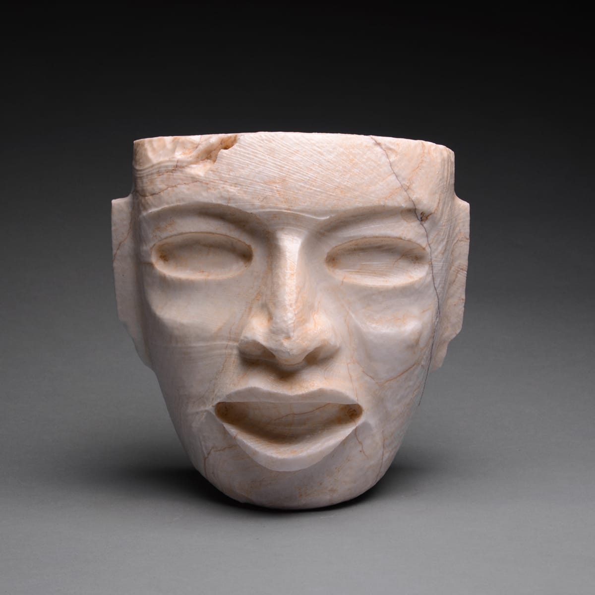 Teotihuacan White Stone Mask, 300 AD to 700 AD