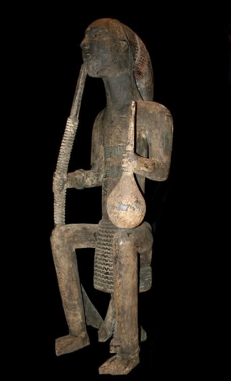Cameroon Grasslands Sculpture of a Smoker, 20th Century CE