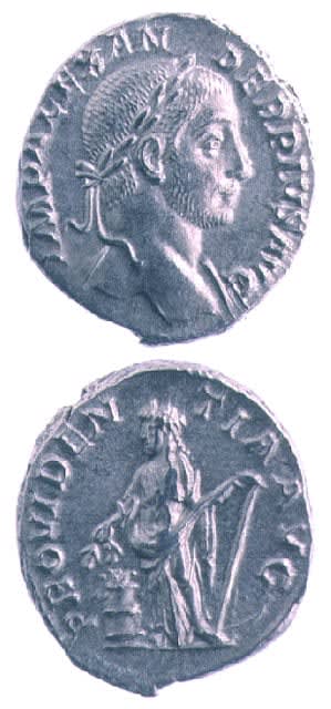Silver Denarius of Emperor Severus Alexander, 231 CE - 235 CE