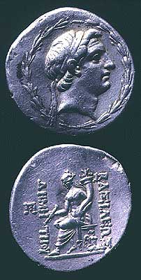 Silver Tetradrachm of King Demetrios I, 162 BCE - 150 CE