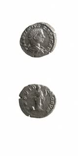 Silver Denarius of Geta Struck While Caesar, 202 CE - 209 CE
