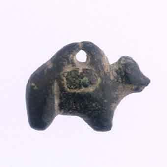 Iron Age Bronze Sculpture of an Animal, 900 BCE - 600 CE
