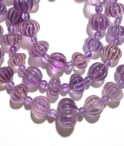 Amethyst Bead Necklace