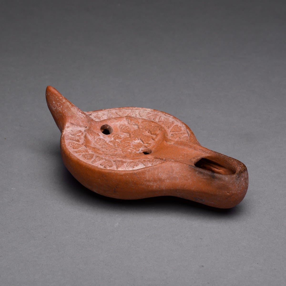 Roman Period Terracotta Oil Lamp, 100 CE - 300 CE
