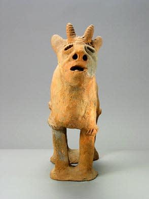 African Art / Dakakari Terracotta Sculpture of a Goat, 18th Century CE - 20th Century CE