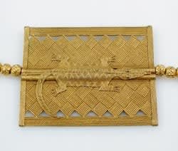 Akan Gold Beaded Necklace, 16th Century CE - 20th Century CE