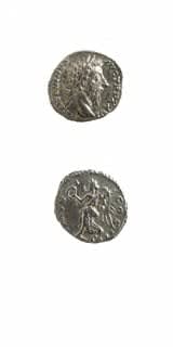 Silver Denarius of Emperor Marcus Aurelius, 161 CE - 180 CE