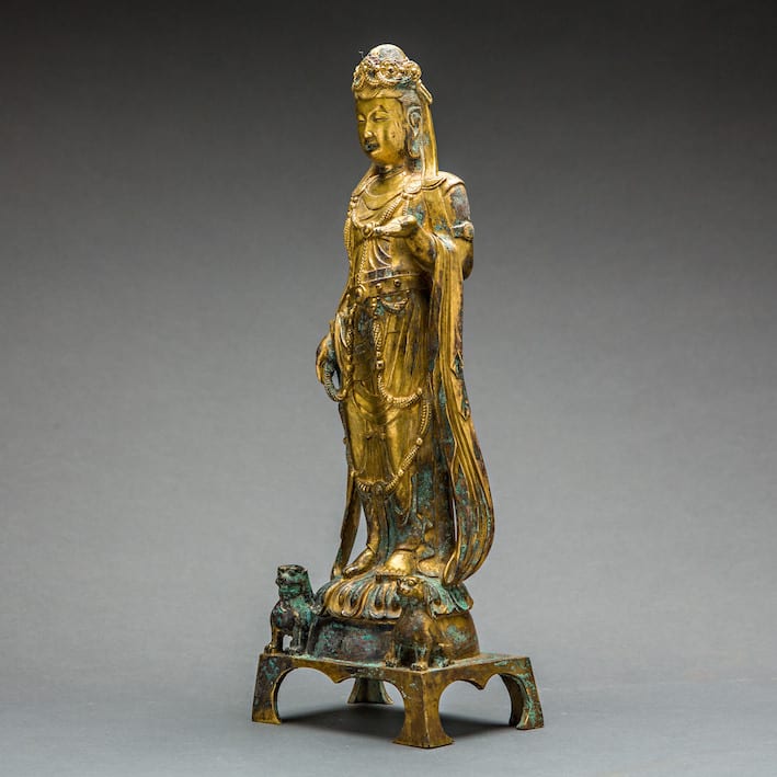 Qing Guilded Guanyin, 1644 CE - 1912 CE