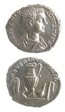 Silver Denarius of Caracalla Struck While Caesar, 196 CE - 198 CE