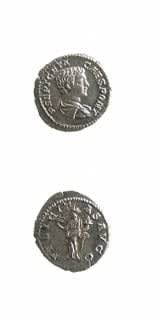 Silver Denarius of Geta Struck While Caesar, 199 CE - 202 CE