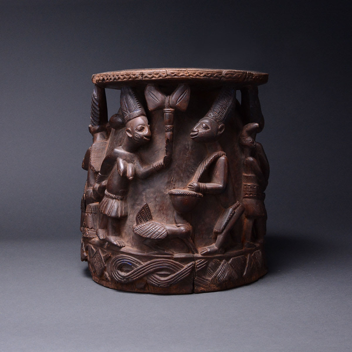 Yoruba Wooden Stool, 20th Century CE