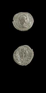 Silver Denarius of Emperor Caracalla, 200 CE - 210 CE