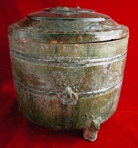 Eastern Han Green-Glazed Terracotta Lien, 25 CE - 220 CE