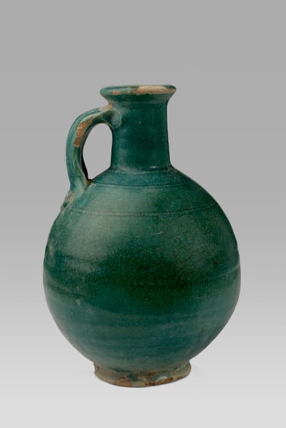 Parthian Turquoise -Glazed Ewer, 5th Century CE - 7th Century CE