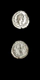 Silver Denarius of Emperor Caracalla, 200 CE - 210 CE