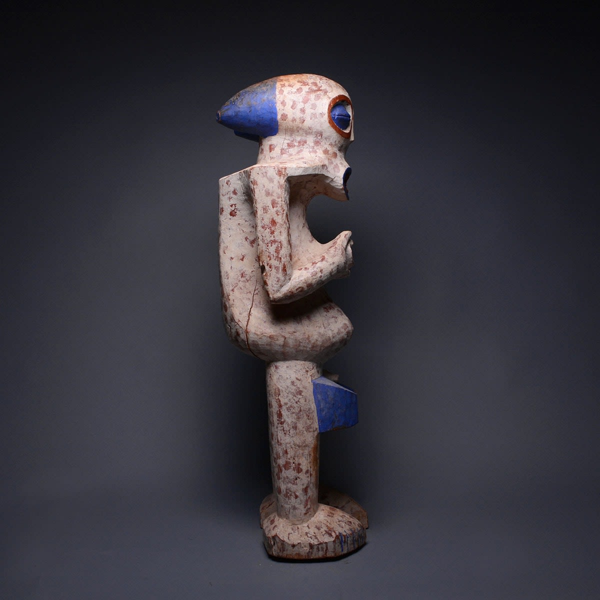 Bangwa Wooden Polychrome Sculpture, 20th Century CE