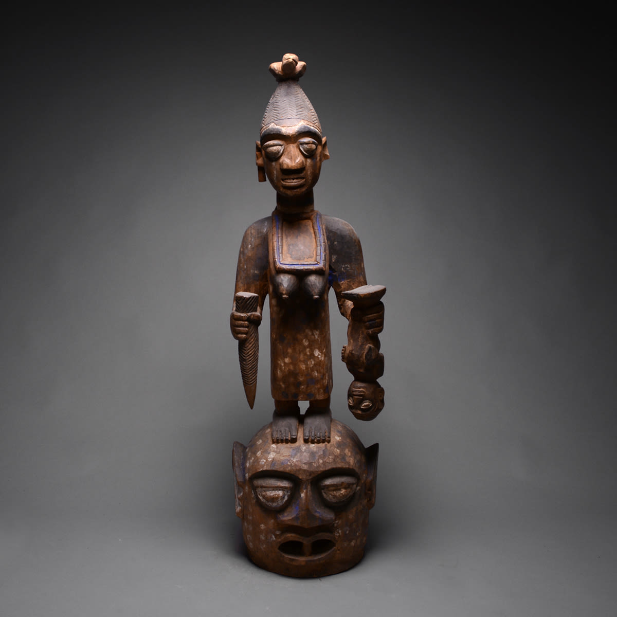 Yoruba Wooden Epa Mask, Yoruba Wooden Epa Mask