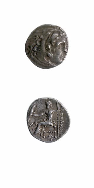 Macedonian Silver Drachm of King Alexander the Great, 336 BCE - 323 CE