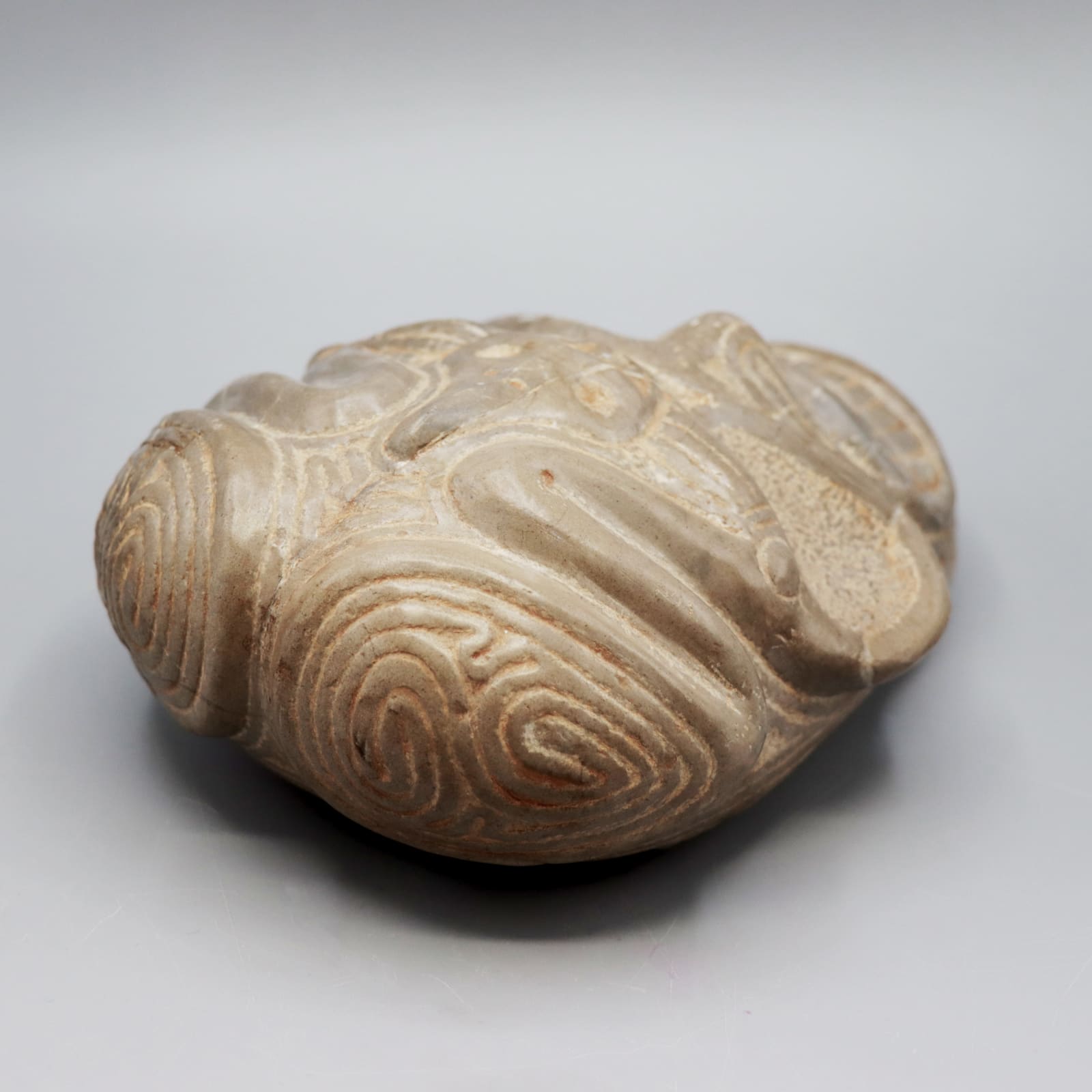 Taíno 'Macorix' Head, with 'Bird-Man' Motif, AD 1300 - AD 1500