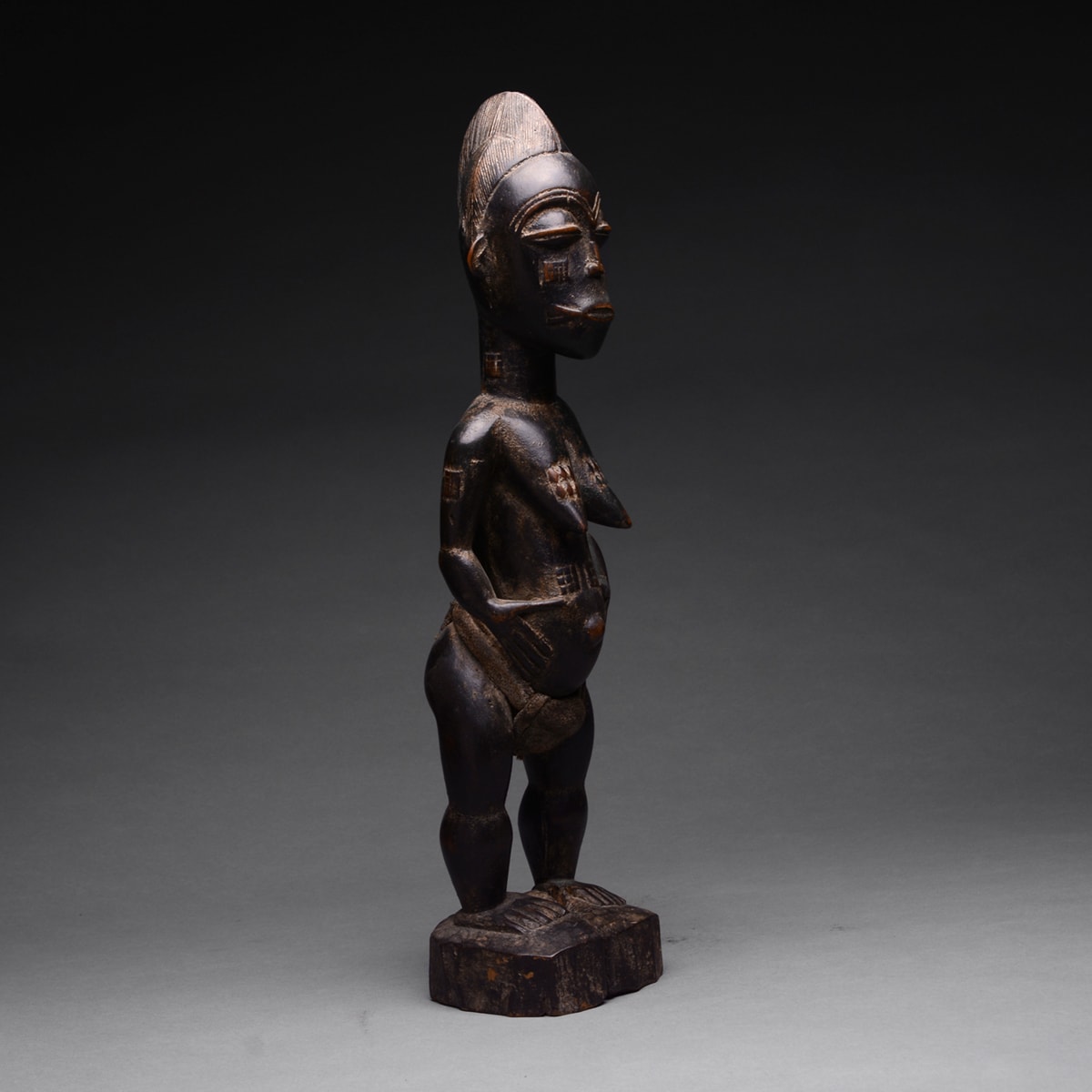 Baule Wooden Blolo Bla Sculpture, 20th Century CE