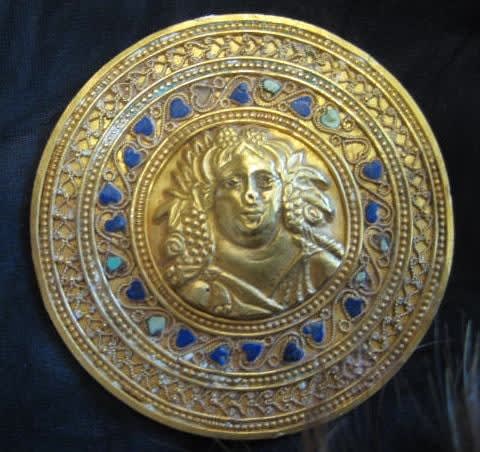 Hellenistic Gold Roundel, 300 BCE - 100 BCE