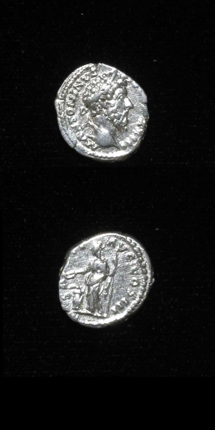 Silver Denarius of Emperor Marcus Aurelius, 161 CE - 180 CE
