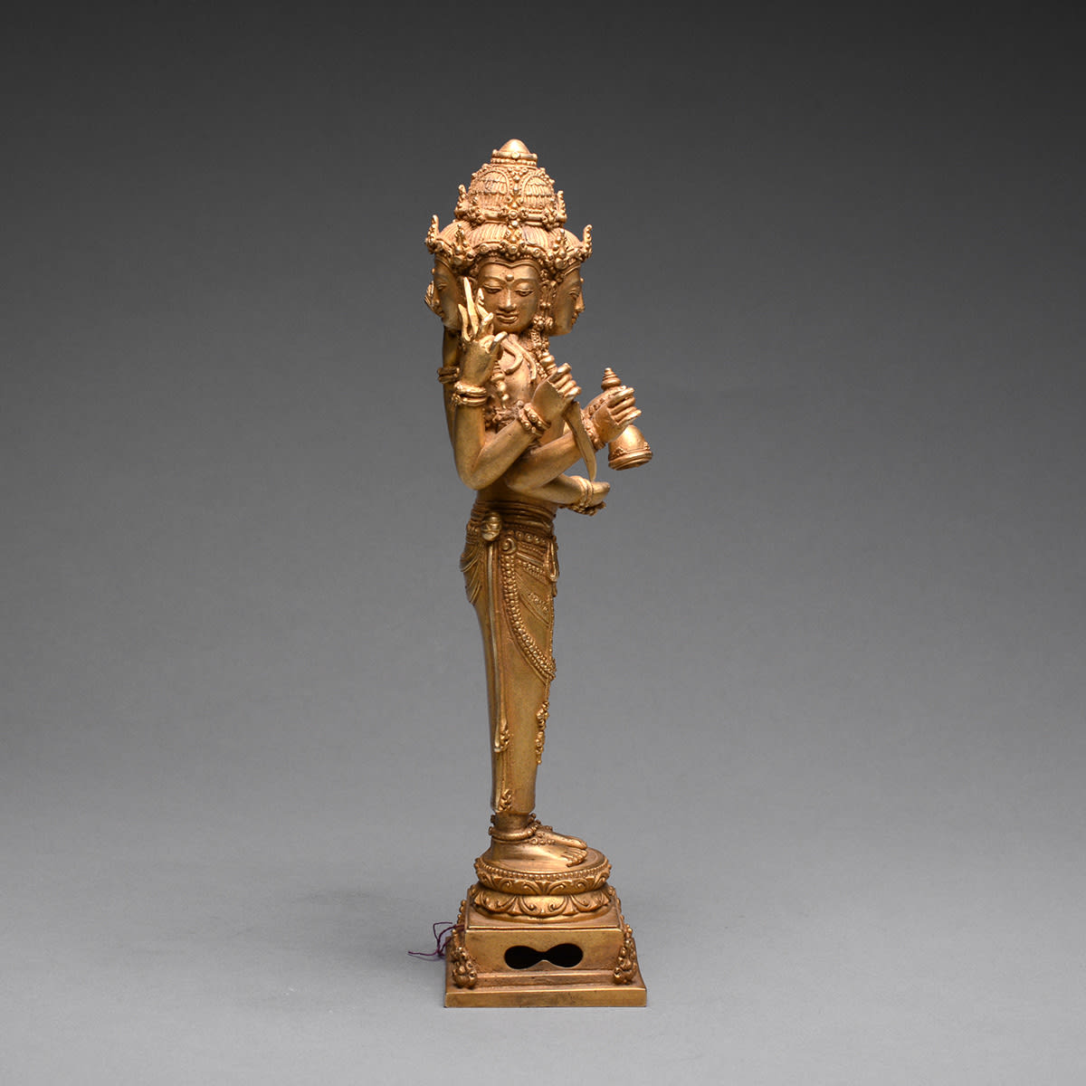 Balinese Gold Figure of Brahma, 900 CE - 1300 CE