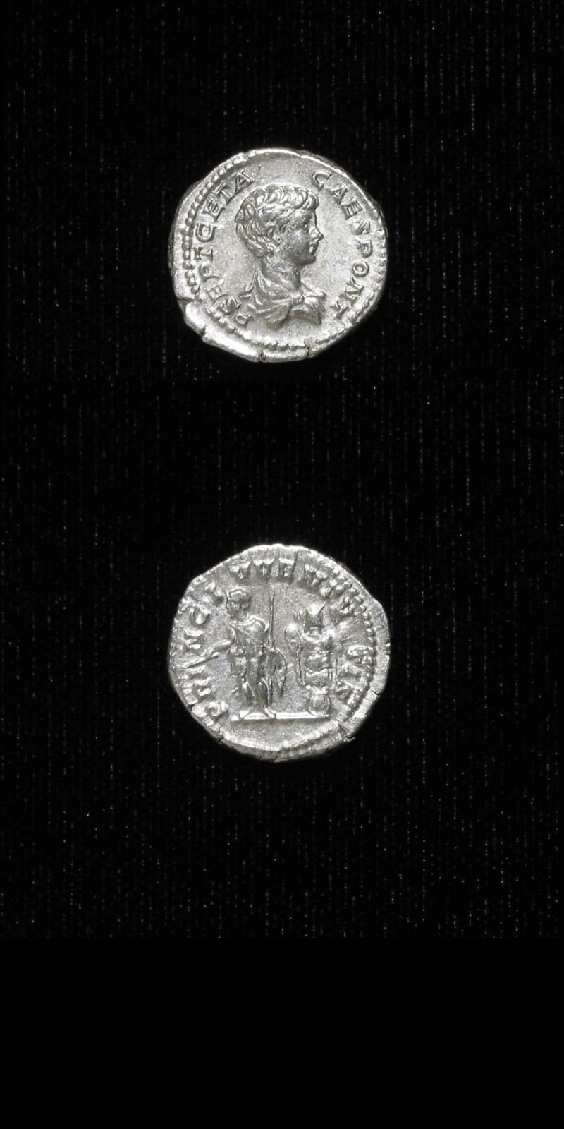 Silver Denarius of Geta Struck While Caesar, 199 CE - 202 CE