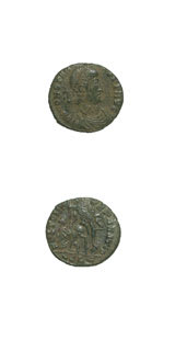 Bronze Centenionalis of Emperor Constantius II, 348 CE - 361 CE