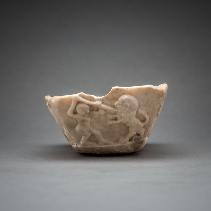 Sumerian Trapezoid stone vessel, 2500 BCE - 1500 BCE