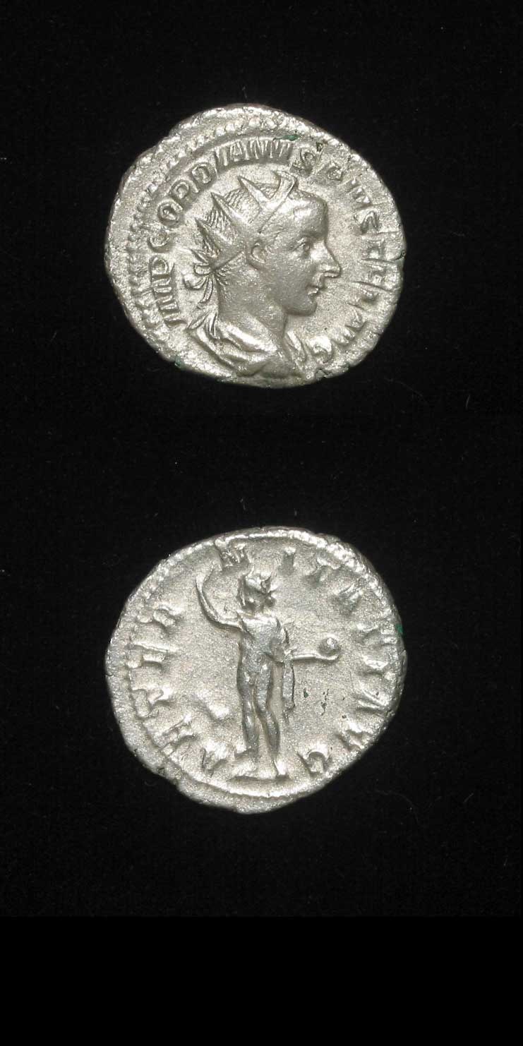 Silver Antoninianus of Emperor Gordian III, 240 CE - 244 CE