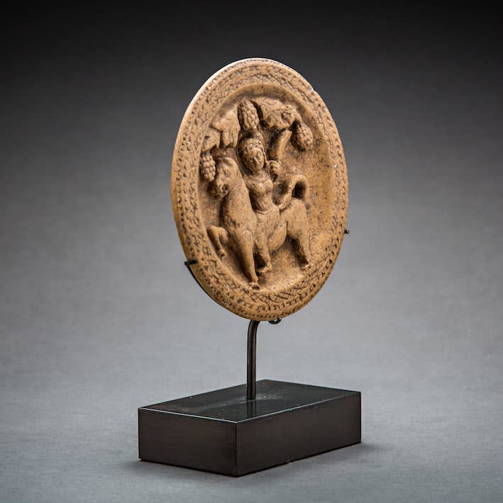 Carved Stone Roundel, 100 BCE - 300 CE