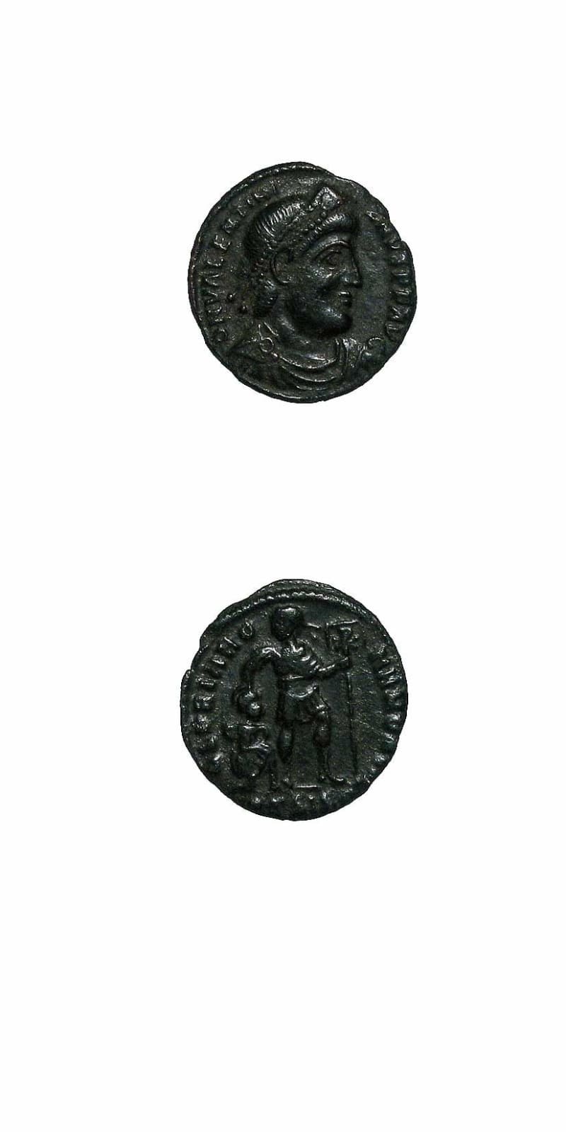 Bronze Coin of Emperor Valentinian I, 364 CE - 375 CE