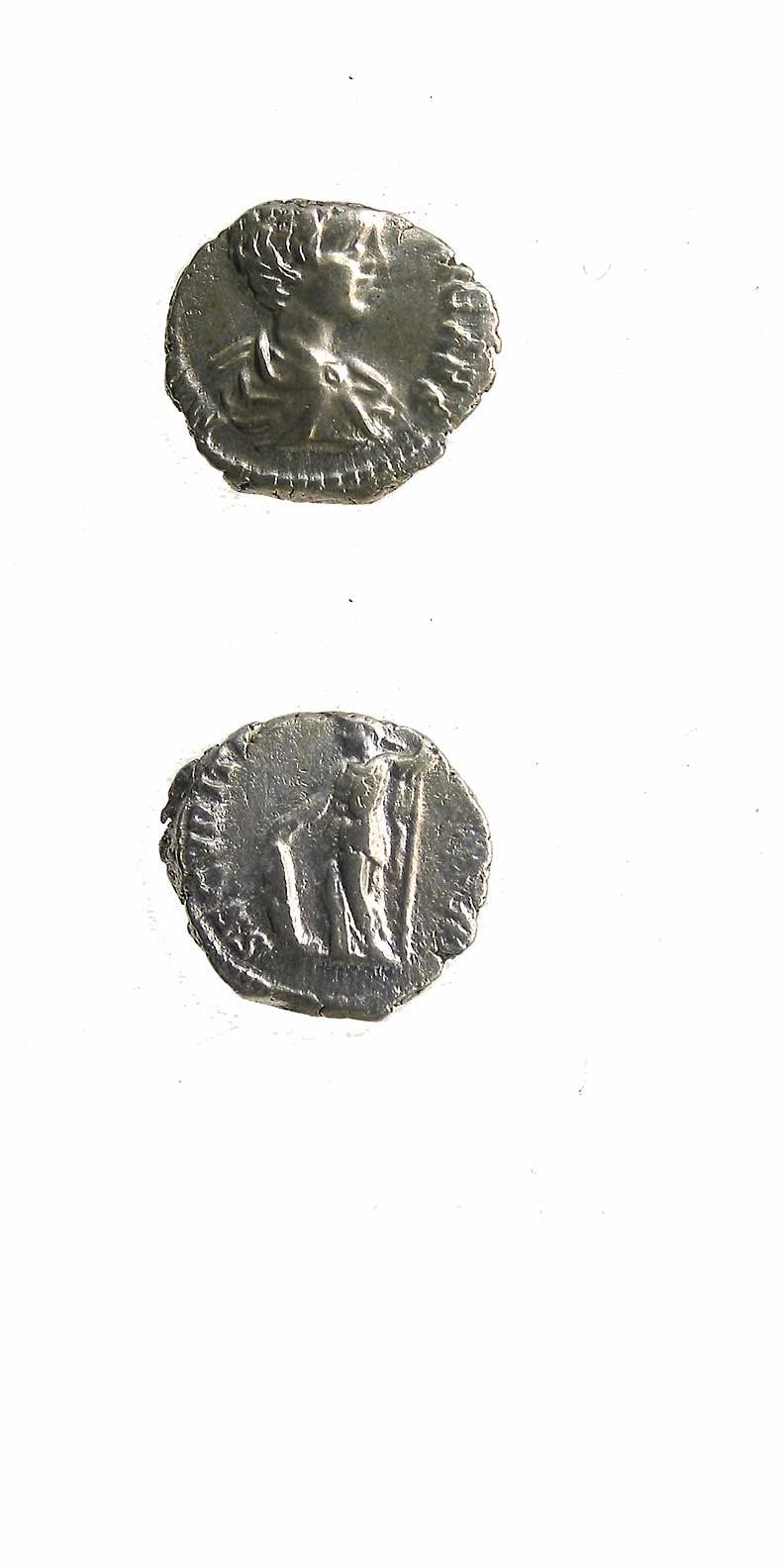 Silver Denarius of Caracalla Struck While Caesar, 196 CE - 198 CE