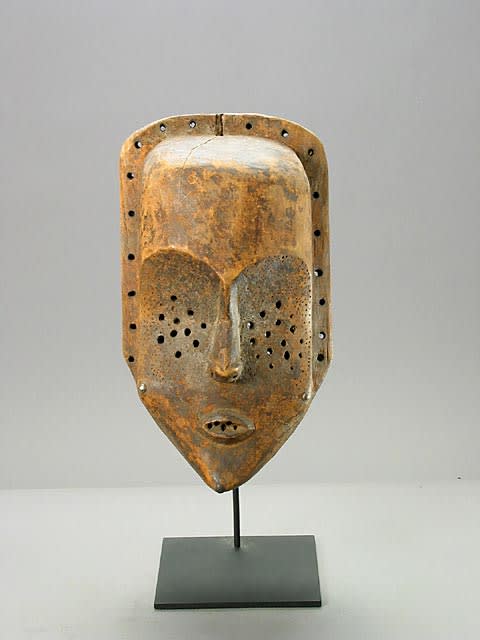 Lulua Wooden Ceremonial Mask, 20th Century CE