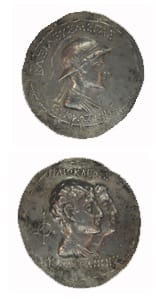 Bactrian Silver Tetradrachm of King Eukratides, 171 BCE - 145 BCE