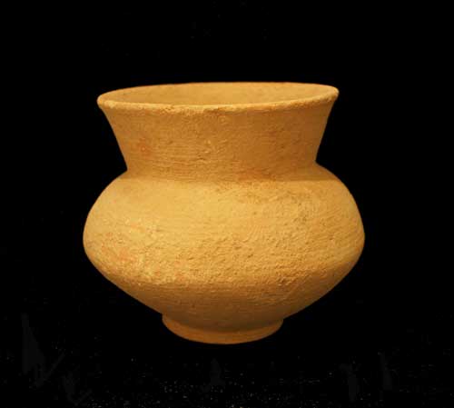 Middle Bronze Age Terracotta Carinated Bowl, 1900 BCE - 1600 BCE