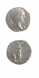 Silver Denarius of Emperor Septimius Severus, 193 CE - 198 CE