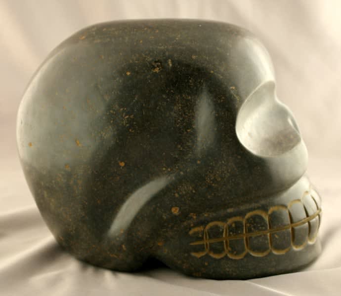 Aztec Black Stone Skull, 1300 CE - 1600 CE