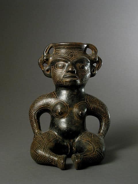 Seated Female Effigy Figure, 500 CE - 800 CE