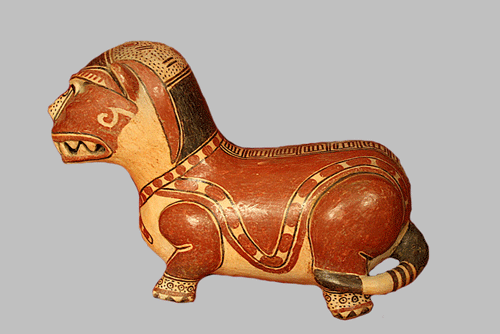 Guanacaste Terracotta Sculpture of a Jaguar, 1000 CE - 1500 CE