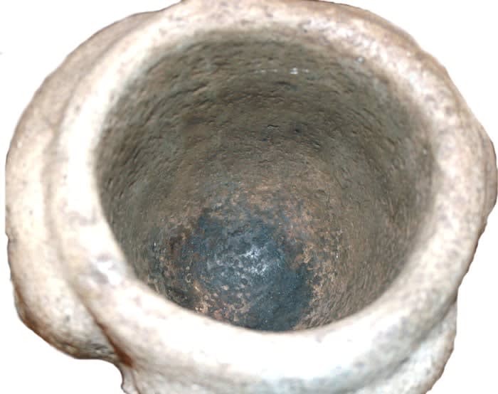 Aztec Stone Vessel with Two Heads and a Skull, 1300 CE - 1500 CE