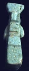 New Kingdom Faience Amulet of Isis and Horus, 1600 BCE - 1100 BCE