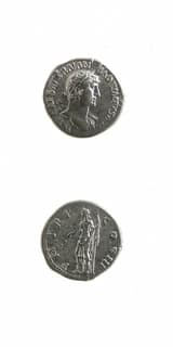Silver Denarius of Emperor Hadrian, 117 CE - 138 CE